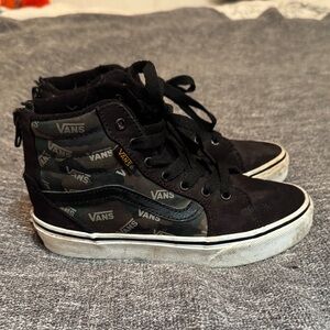 Vans Kids Black and Camp High-Top Sneakers